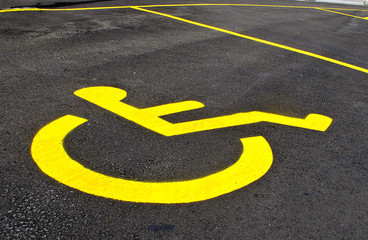 Obraz premium Handicap Parking Sign