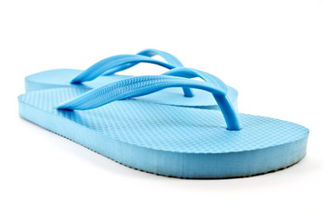 Blue flip flops
