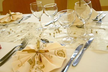 Goldene Hochzeit Tischdeko