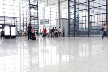 passenger in the interior of the airport