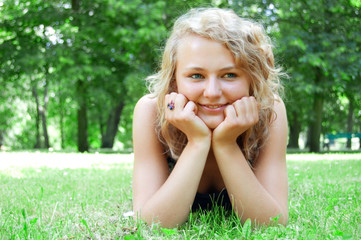 Fototapeta premium Young beautiful girl.