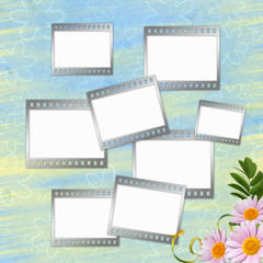 Summer background with frame