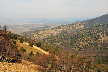 Landscape in area Balaklavy