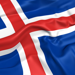 Fototapeta premium Iceland flag picture