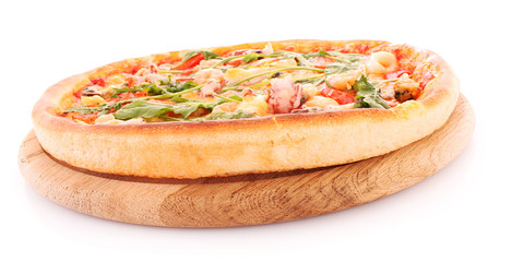 Pizza isolated on white