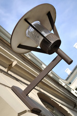 Street modern lantern. External lamp.