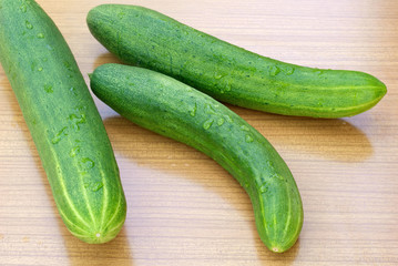 green young cucumber