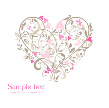 Beautiful card with heart