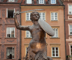 Mermaid Statue Warsaw © steheap