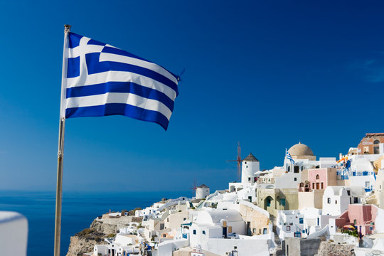 Fototapeta Greek Flag