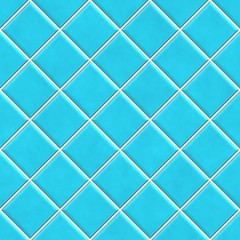 Seamless blue tiles texture background, kitchen or bathroom conc