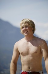 Portrait Of A Man On The Beach