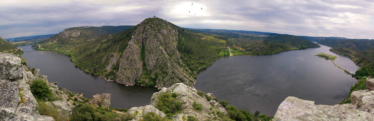 Landscape panorama of Portas do Ródão. Portugal