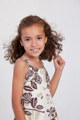 Cute Hispanic Young Girl