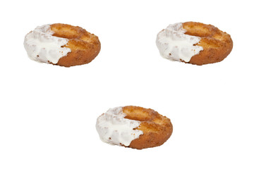 sweet donuts with white background