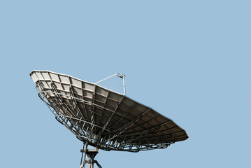 satellite dish and blue sky