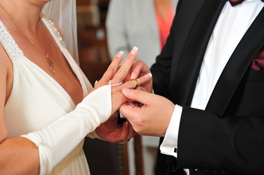 Hochzeitsringe - Ring aufstecken