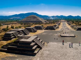 Fotobehang Piramides van Teotihuacan © Centaur