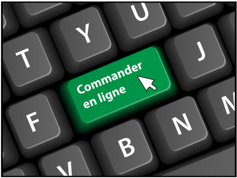 Touche COMMANDER EN LIGNE sur Clavier (bouton ajouter au panier)
