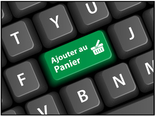 Touche AJOUTER AU PANIER sur Clavier (achats en ligne bouton)