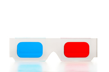 Front view of 3D glasses