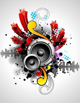 vector illustration for a musical theme