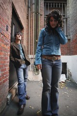 Fashionable Couple In An Alley