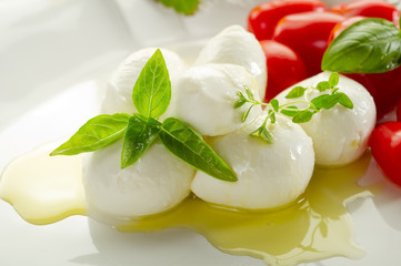 mozzarella and tomatoes - mozzarella pomodoro
