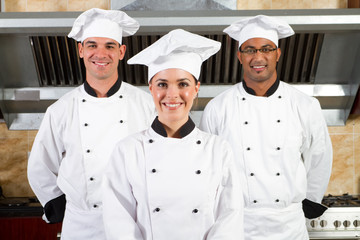 team of chefs in kitchen