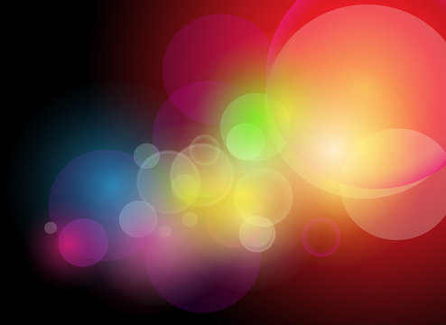 abstract background rainbow lights