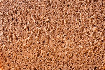 Slice of bread close up.