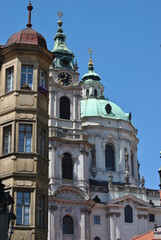 Obraz premium View of Prague's towers, Czech Republic