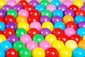 lots of gum balls