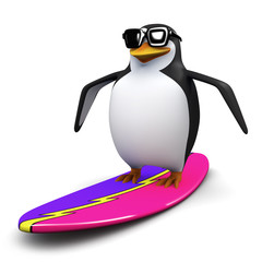 3d Surfer penguin © Steve Young