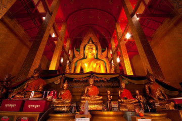 Historical buddha in church