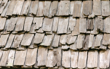 old wooden roof