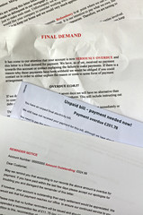lot of bills with final demands