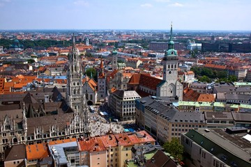 Naklejka na ściany i meble Panorama Monachium