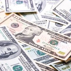 heap of American dollars (closeup)