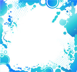 grunge abstract banner with blots