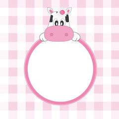 Tarjeta postal bebé niña