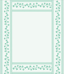 floral frame for design, vector