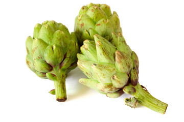 Fototapeta premium artichokes isolated on white background