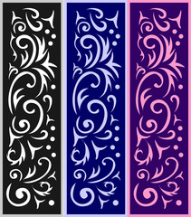 set of background ornaments