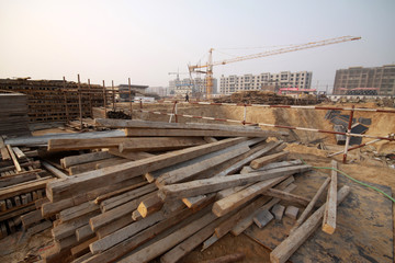 wooden construction materials