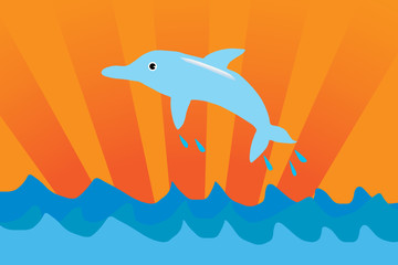 Jumping dolphin