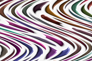 Geschwungene farbige Streifen