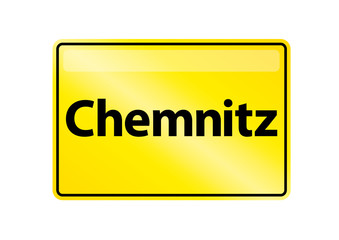 Ortsschild Chemnitz
