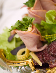 sliced food arrangement