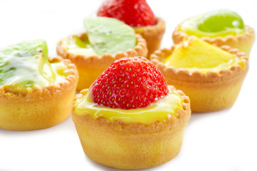 italian fruits pastry - pasticcini di frutta